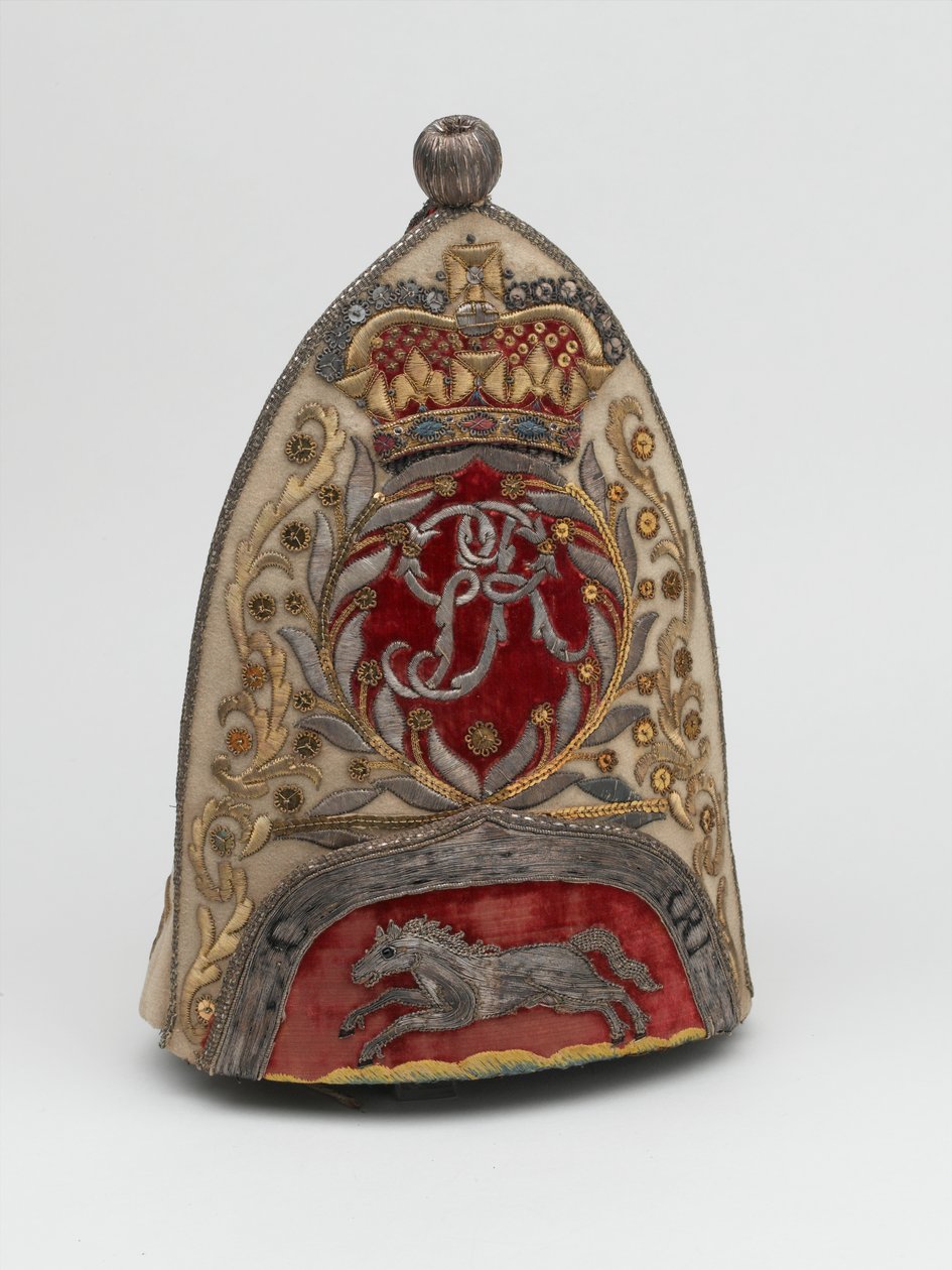 Tiszti gránátos sapka, 65. gyalogezred, 1758 körül alkotó: British School