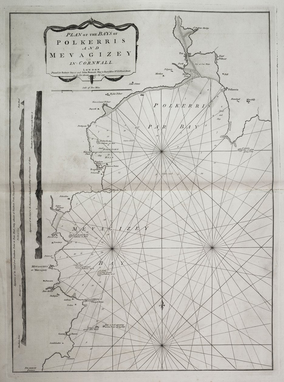 A cornwalli Polkerris és Mevagizey öblök terve alkotó: British School