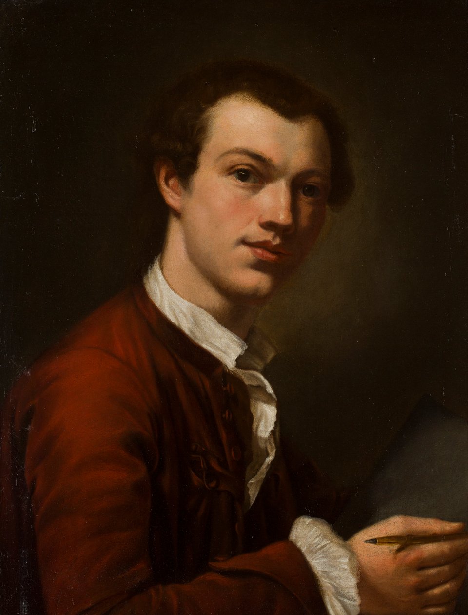 Művész portréja, esetleg önarckép (olaj, vászon) alkotó: British School
