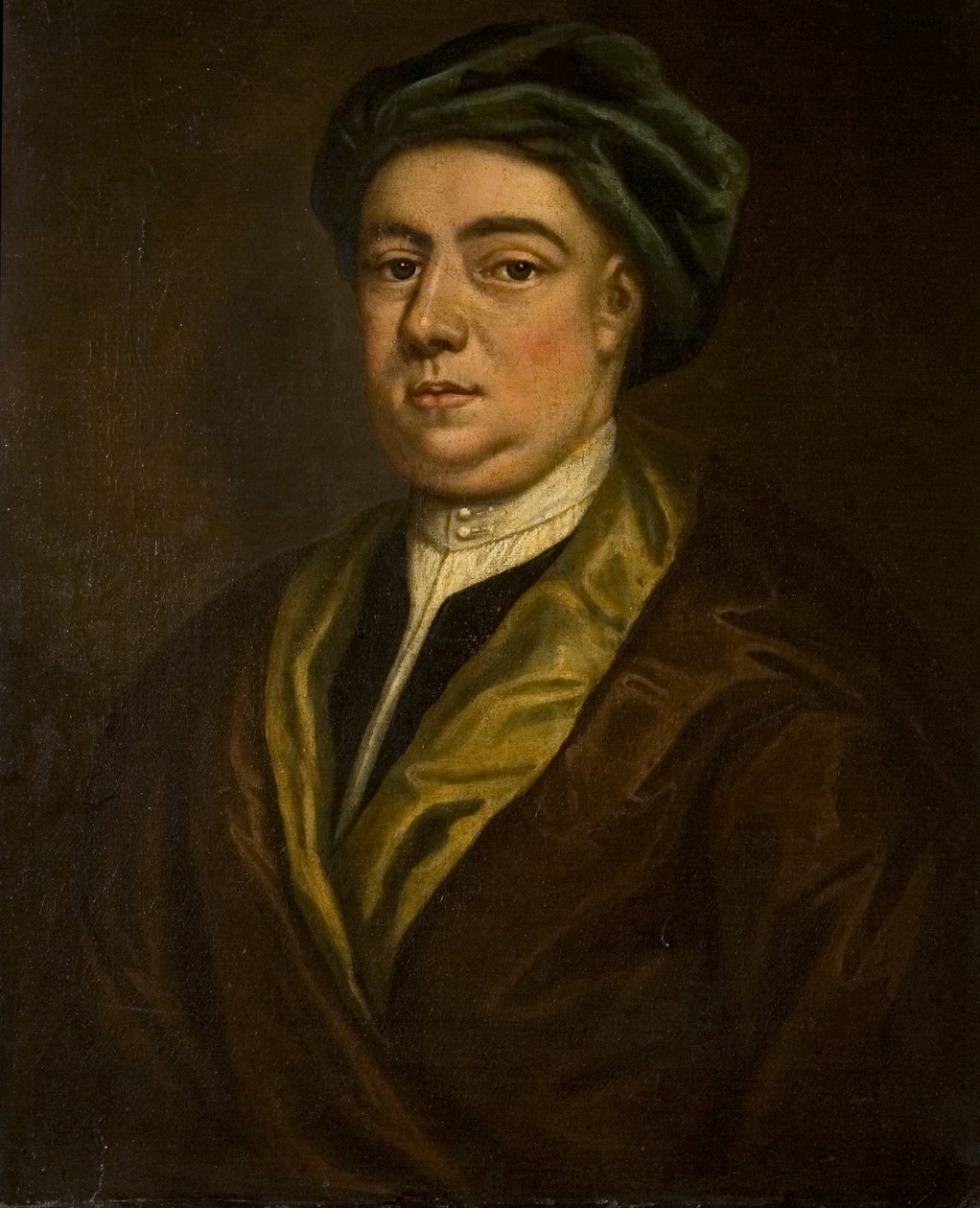 Egy ismeretlen úriember portréja (egykor Hogarth-önarcképnek mondták), 1730-as évek alkotó: British School