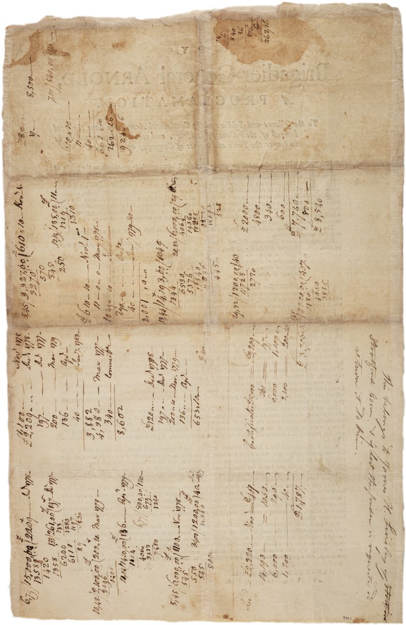 Kiáltvány a kontinentális hadsereg tisztjeihez és katonáihoz, 1780. október 20. alkotó: British School