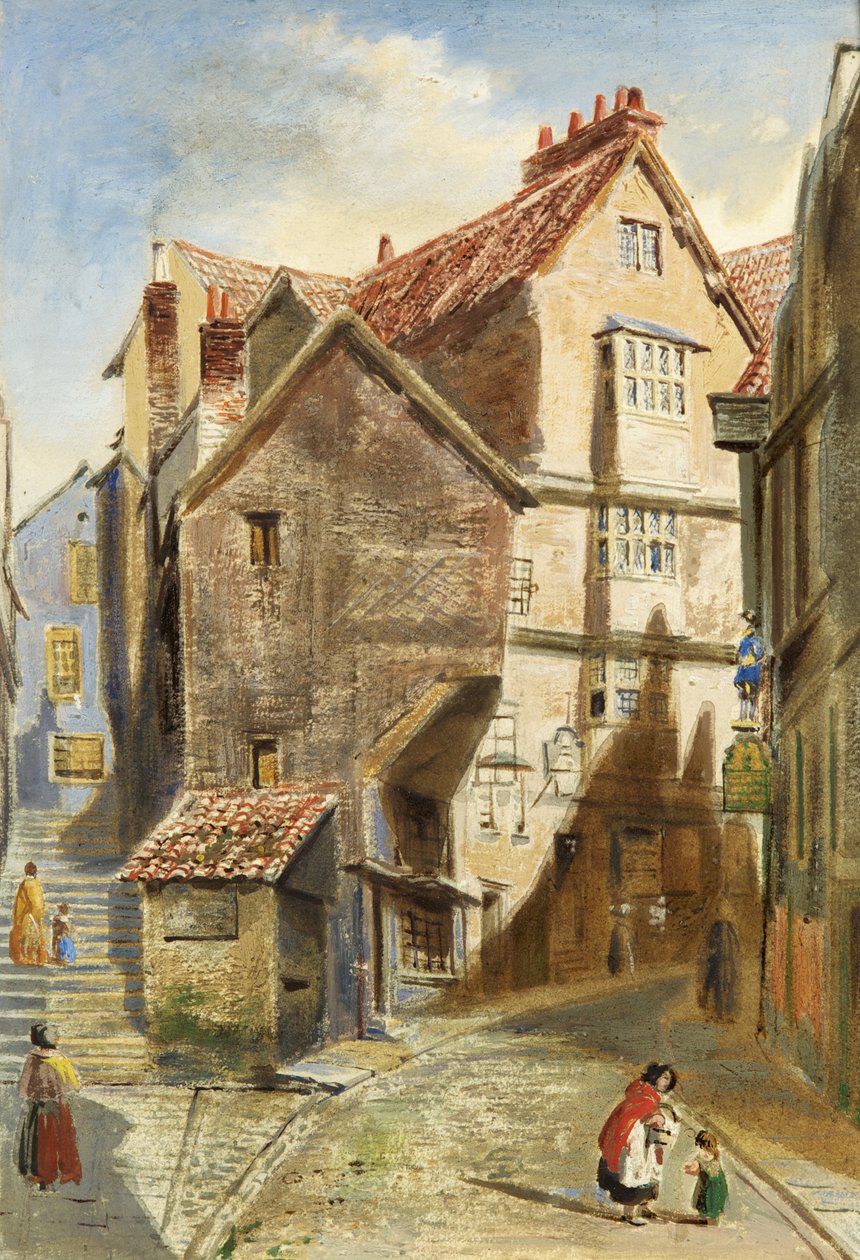 Meredek utca (olaj, vászon) alkotó: British School