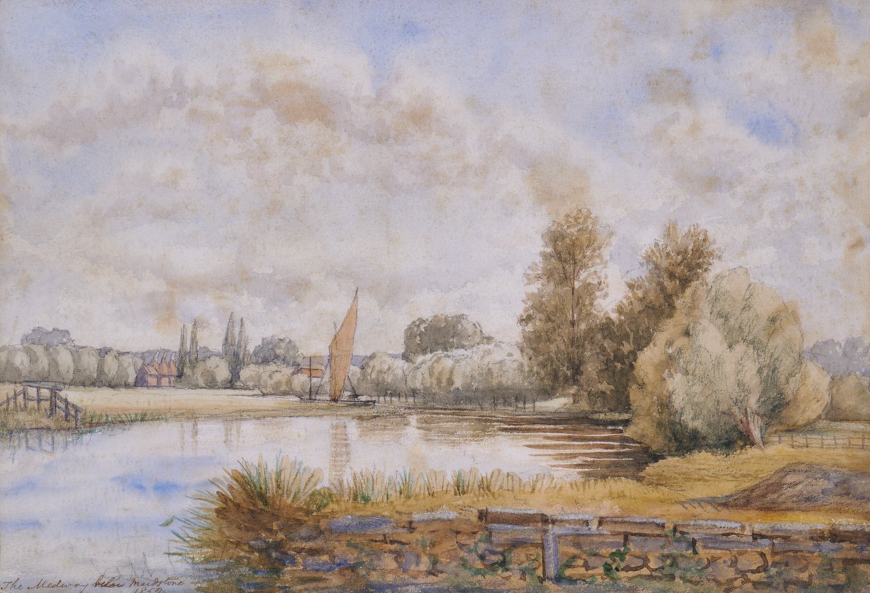 A Medway a Maidstone alatt alkotó: British School