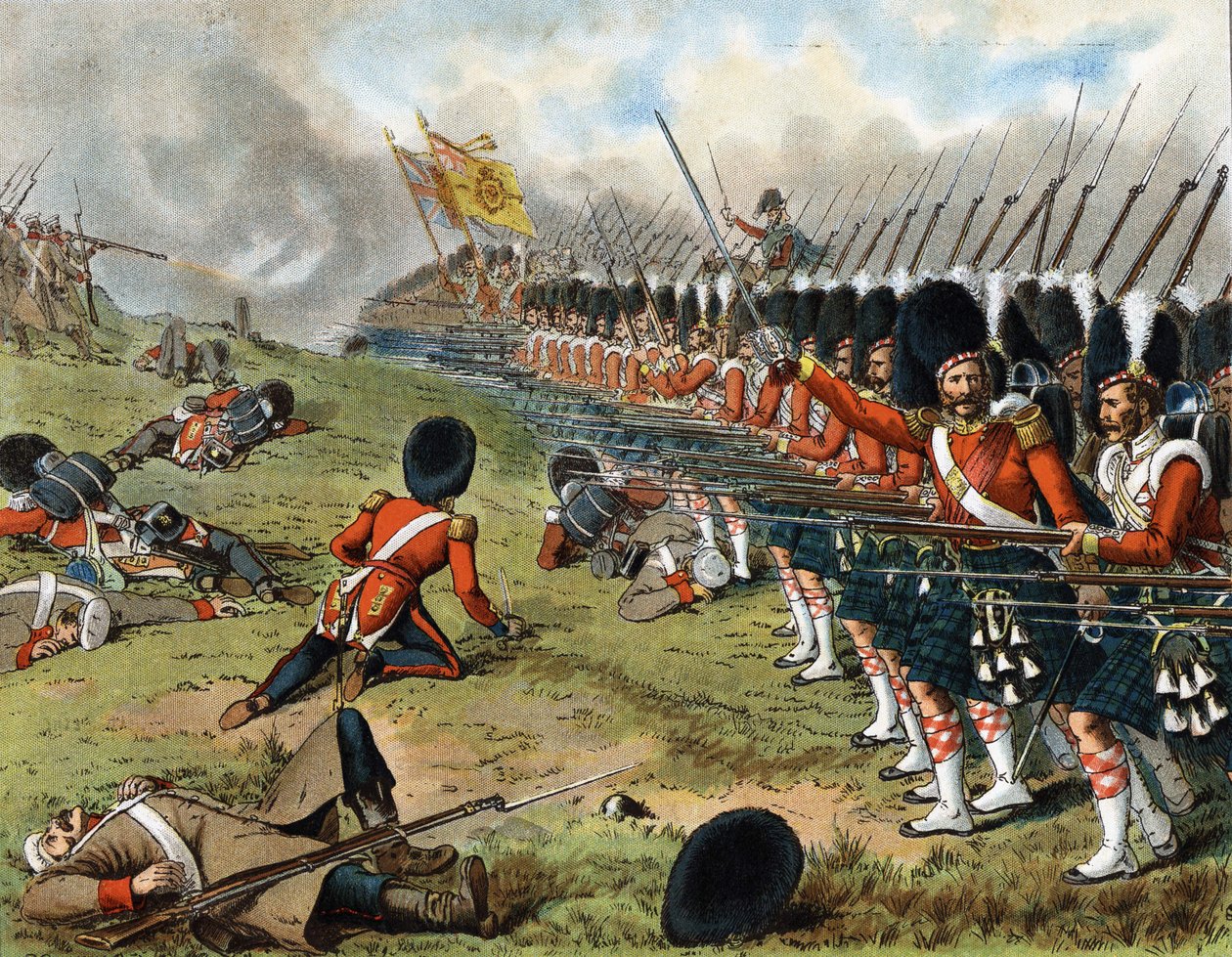 A 93. sutherlandi hegyvidékiek előrenyomulása az almai csatában 1854-ben – a „Harper