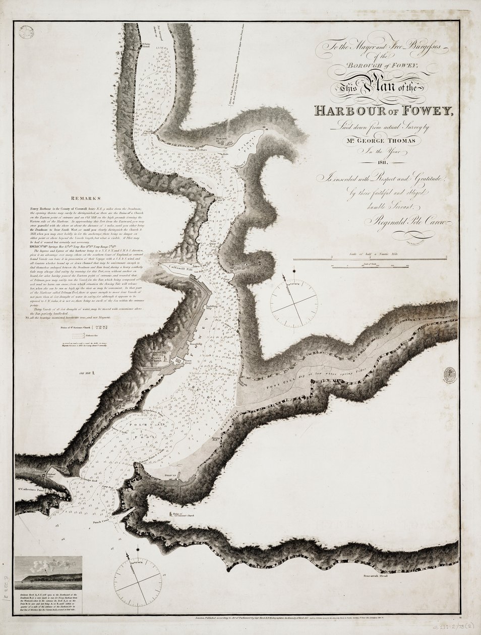 A cornwalli Fowey kikötője alkotó: British School