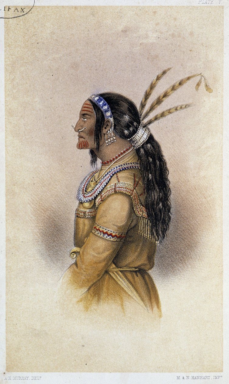 Harcos Kuteka Kutchin. a „” Artic Searching Expedition: napló egy hajóútról Rupert földjén és a tengeri tengeren keresztül Sir John Franklin parancsnoksága alatti felfedezőhajók keresése során”, Sir John Richardson alkotó: British School