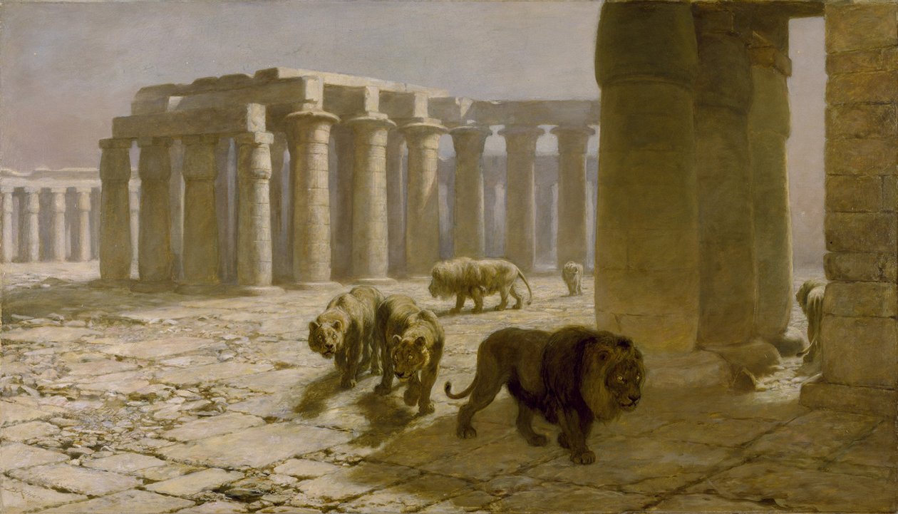 Szíria, The Nightwatch, 1880 alkotó: Briton Riviere