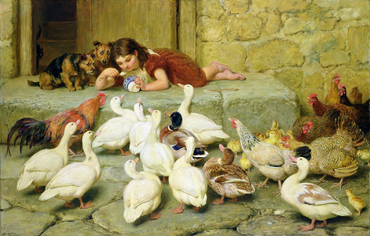 Az utolsó kanál, 1880 alkotó: Briton Riviere