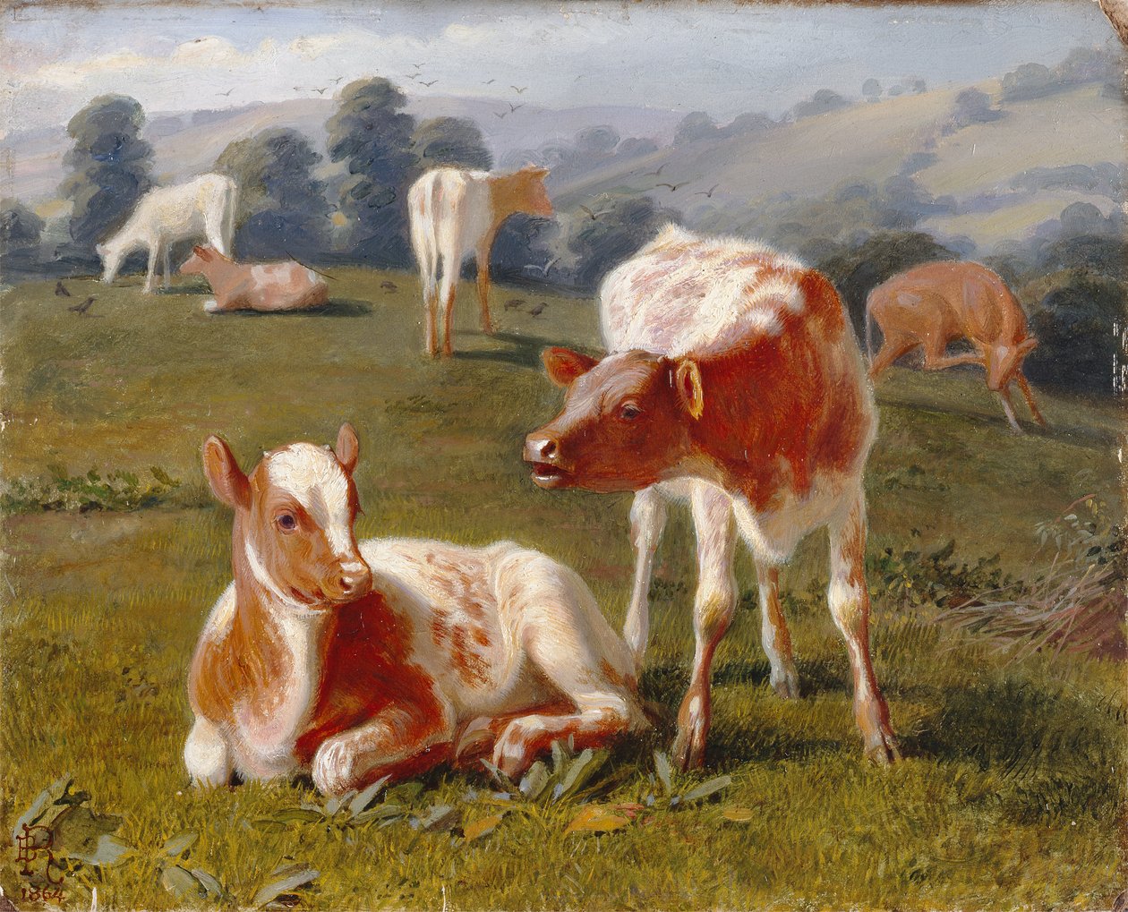 Borjak a réten (olaj malomdeszkán) alkotó: Briton Riviere