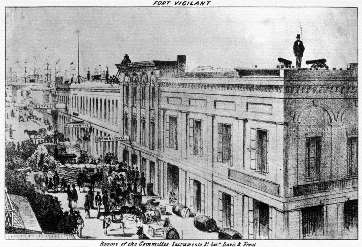 Fort Vigilant, Sacramento, California, 1856-1937. alkotó: Britton and Rey