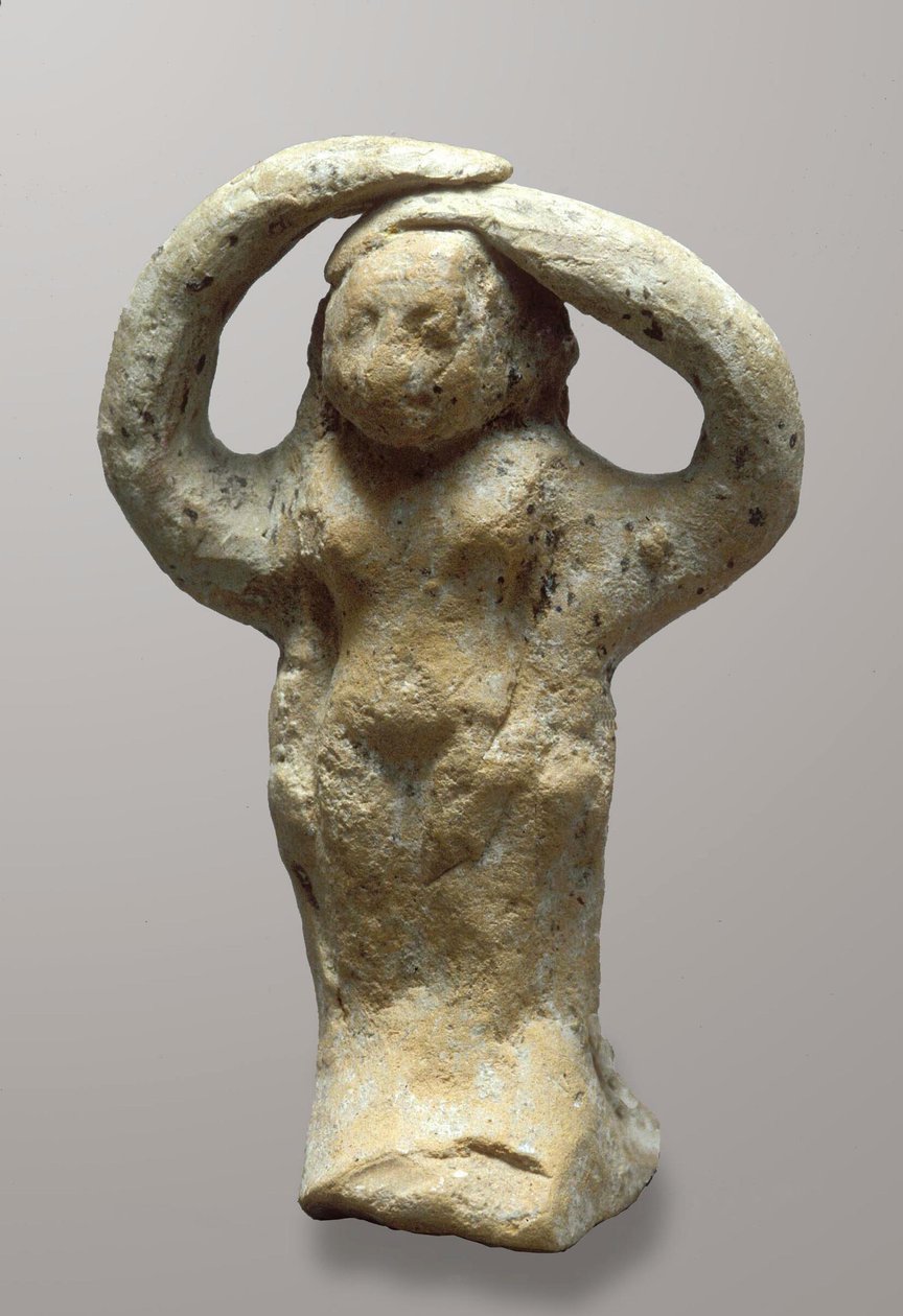 Gyászoló figura, Azorból, Izraelből (agyag) alkotó: Bronze Age