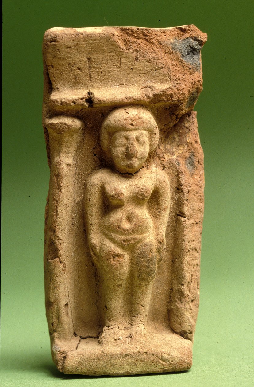 Asera figurája, kánaáni, ie 999-600 (agyag) alkotó: Bronze Age