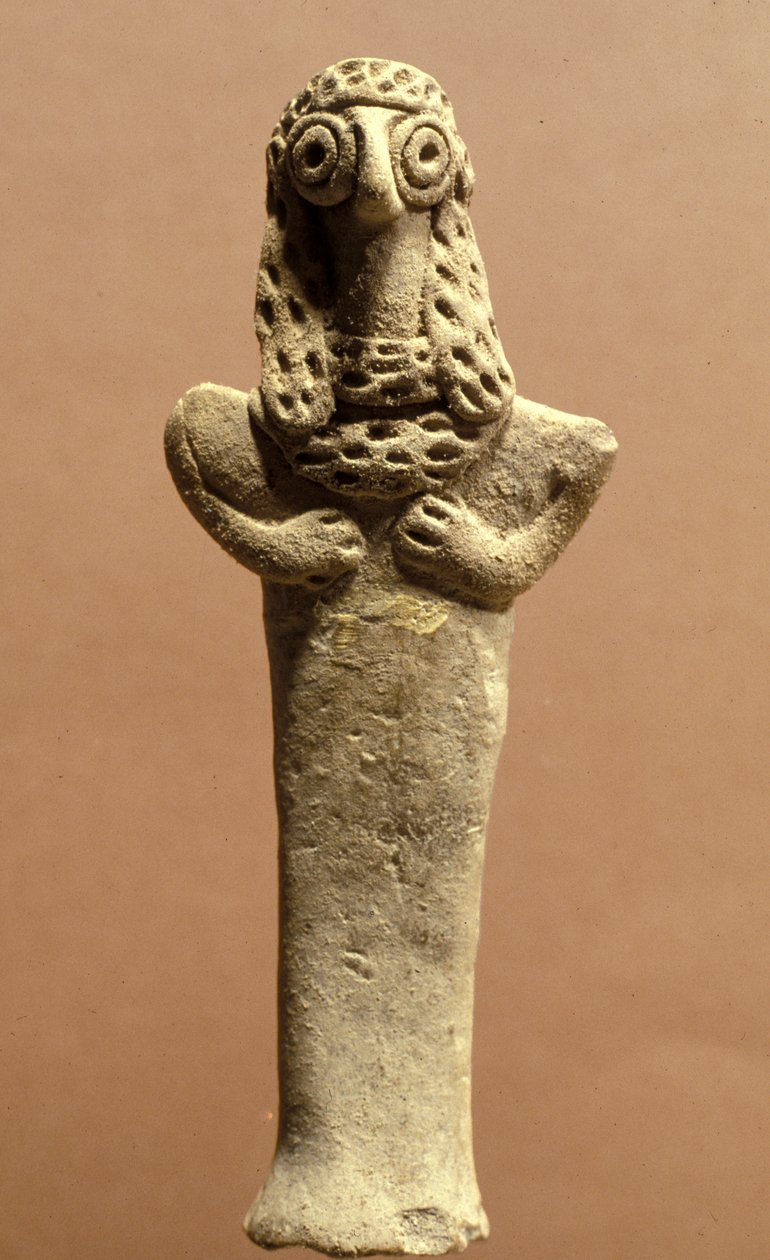 Asera figurája, kánaáni, ie 999-600 (agyag) alkotó: Bronze Age