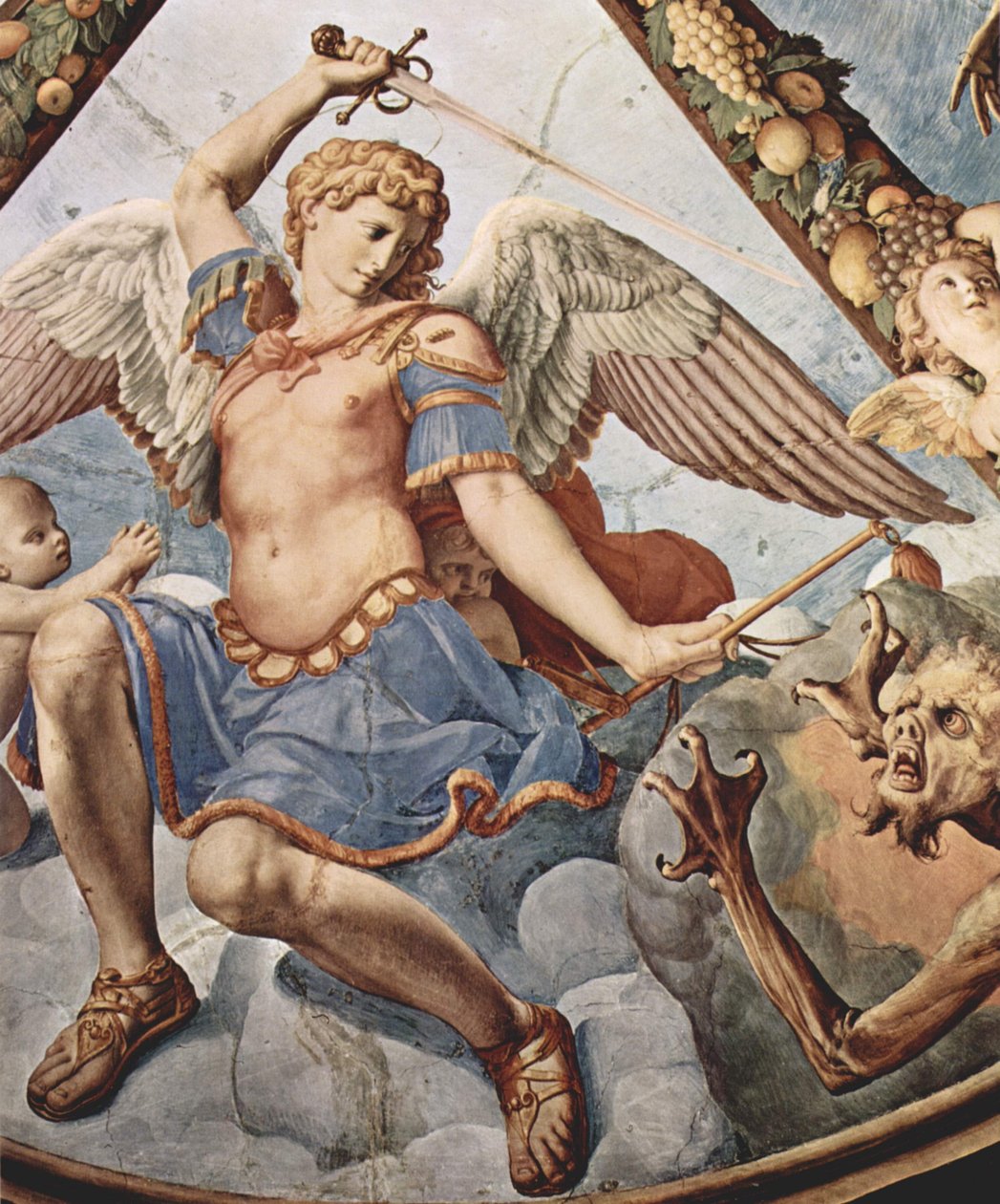A firenzei Palazzo Vecchio Eleonora da Toledo kápolnájának freskói, mennyezeti freskó alkotó: Agnolo Bronzino