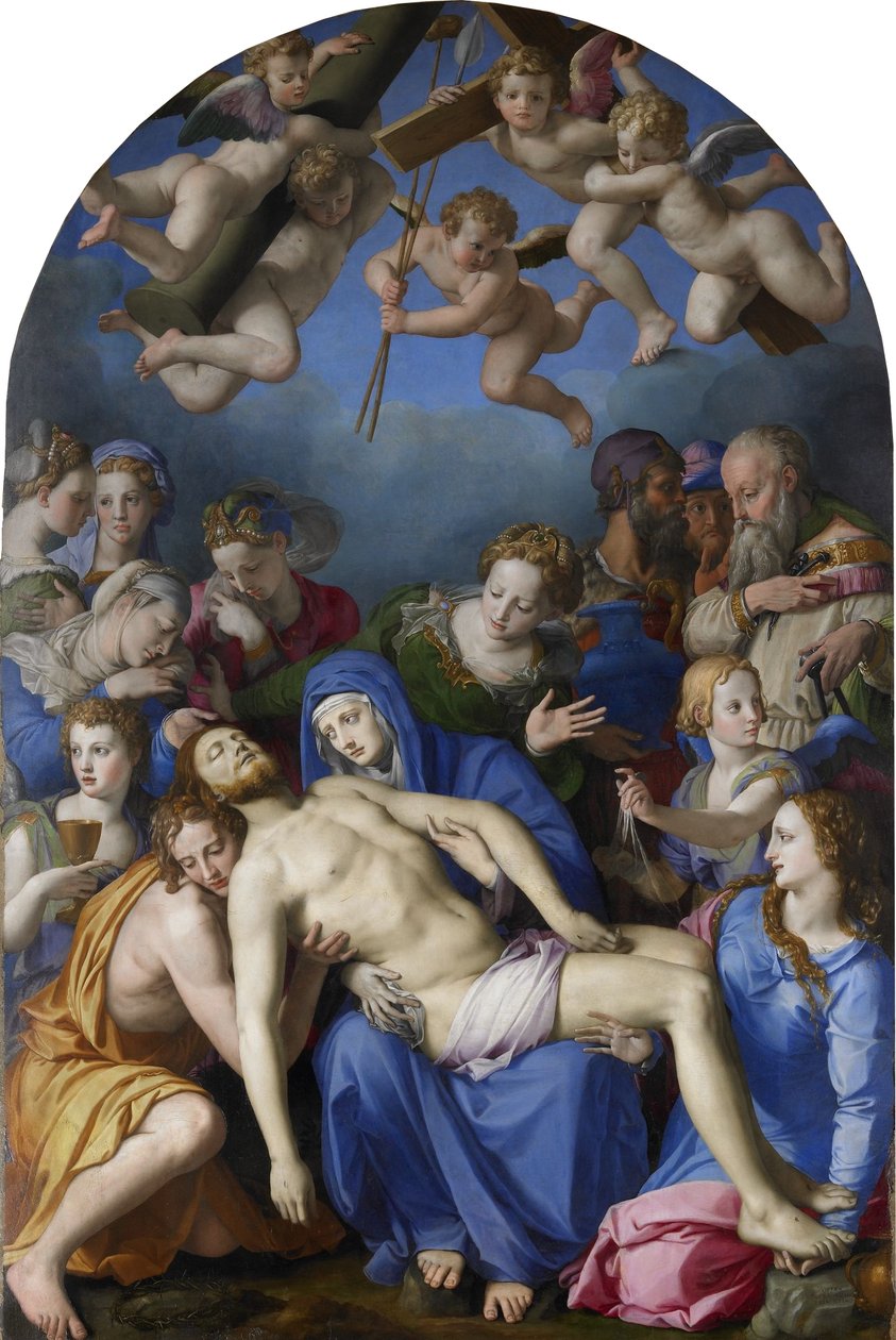 Krisztus letétele alkotó: Bronzino