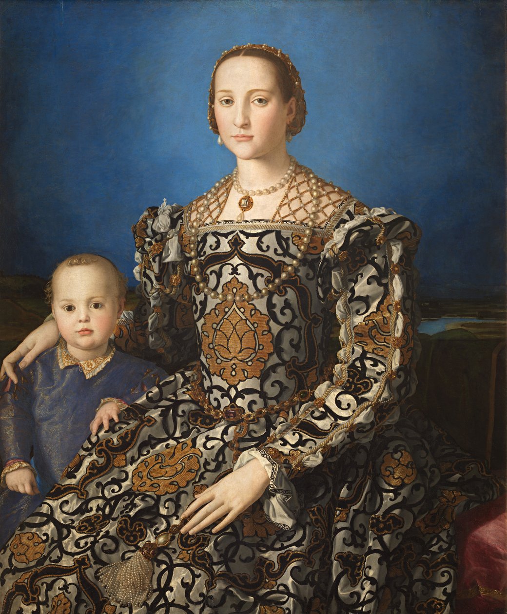Olasz: Ritratto di Eleonora di Toledo col figlio Giovanni Toledói Eleonóra és fia, Giovanni de