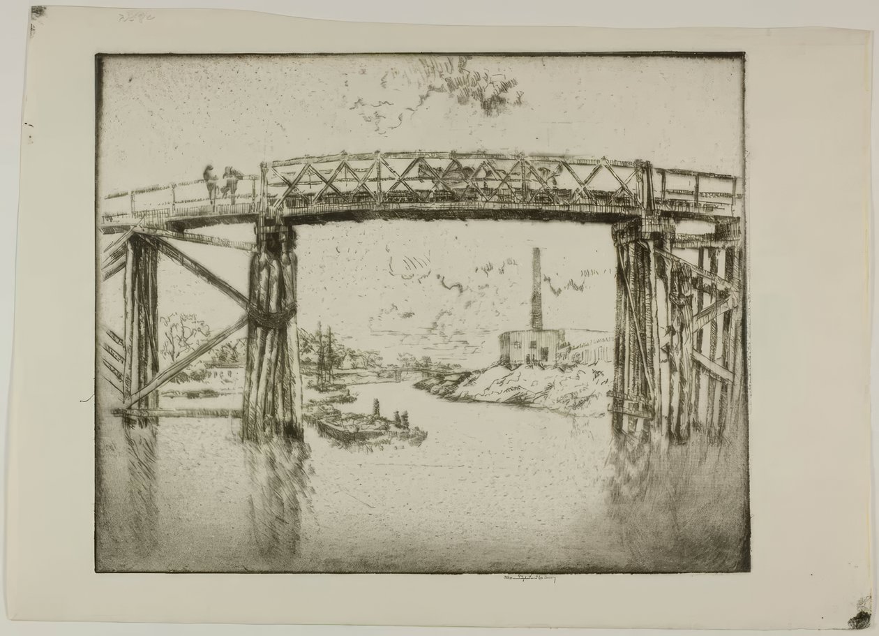 Chicago – Hajók az Északi ágon alkotó: Bror Julius Olsson Nordfeldt