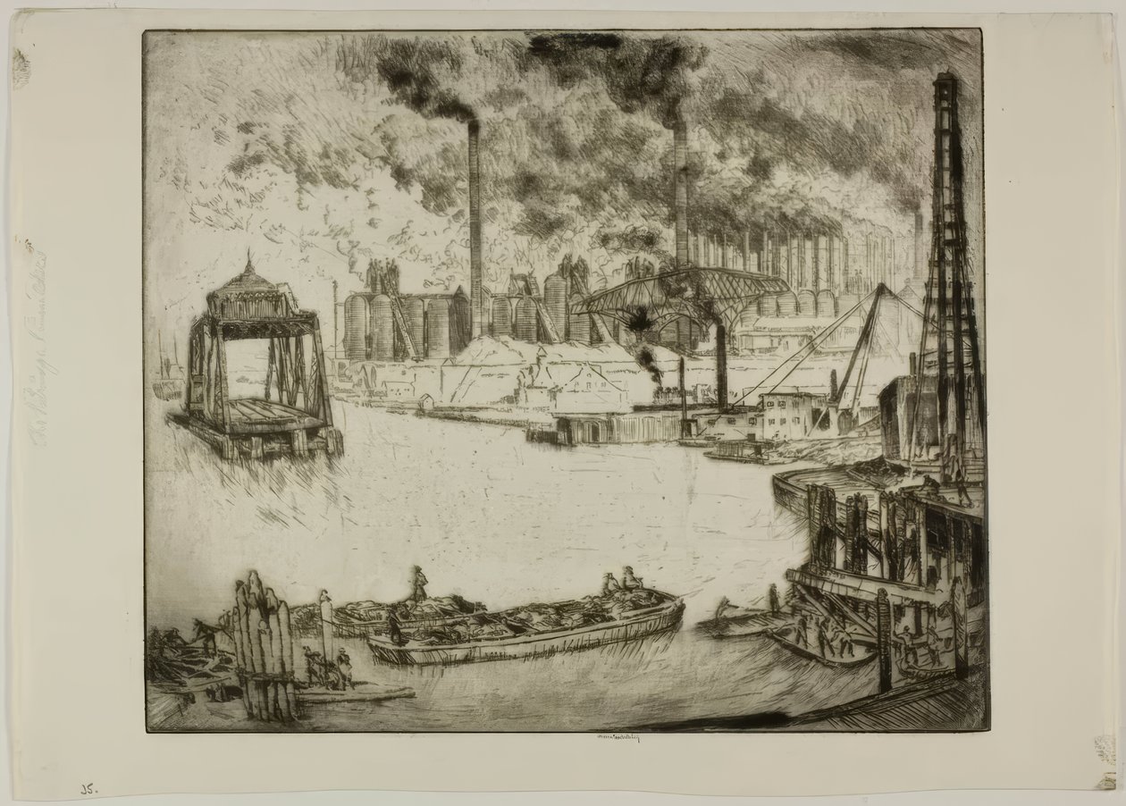 Chicago – Hídépítők alkotó: Bror Julius Olsson Nordfeldt