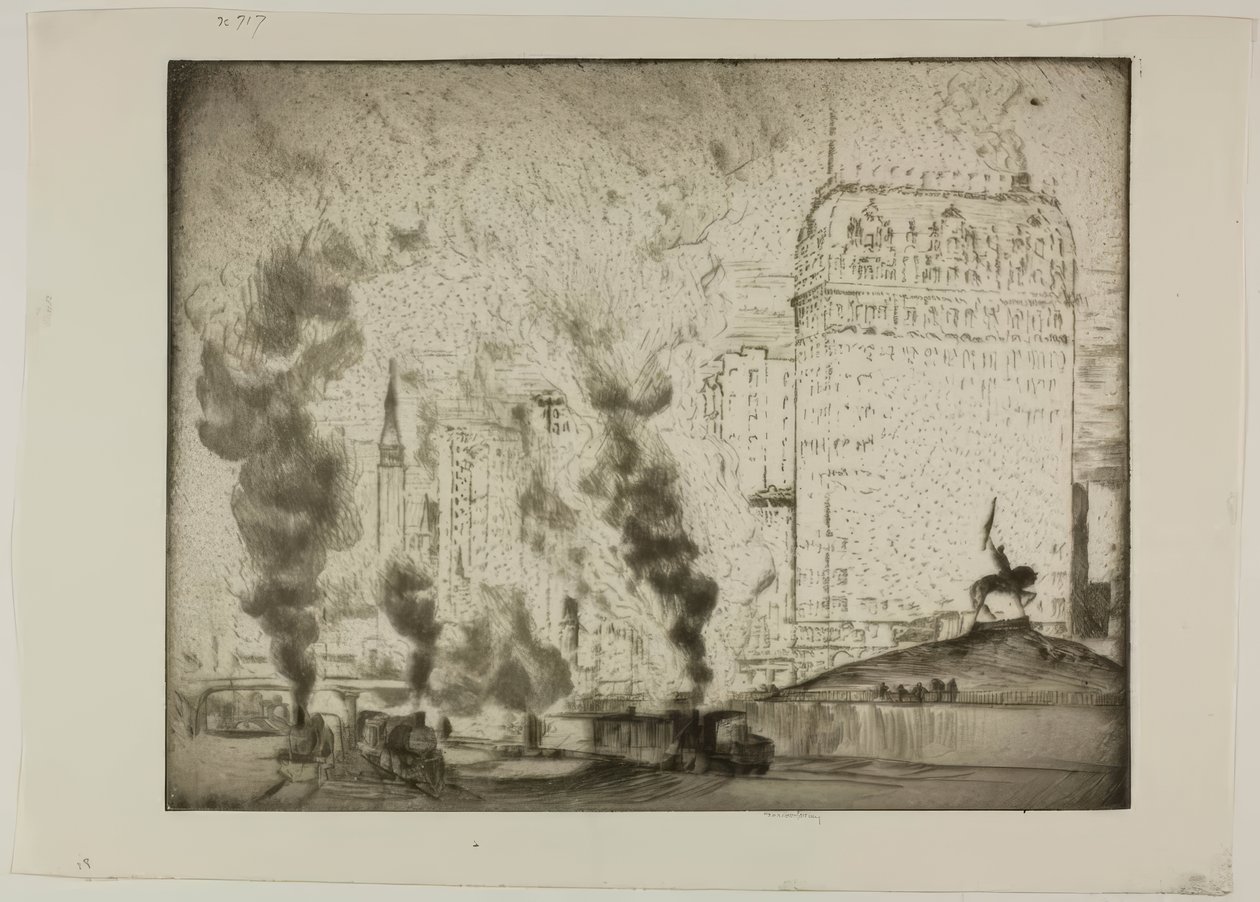 Chicago – Logan-emlékmű alkotó: Bror Julius Olsson Nordfeldt