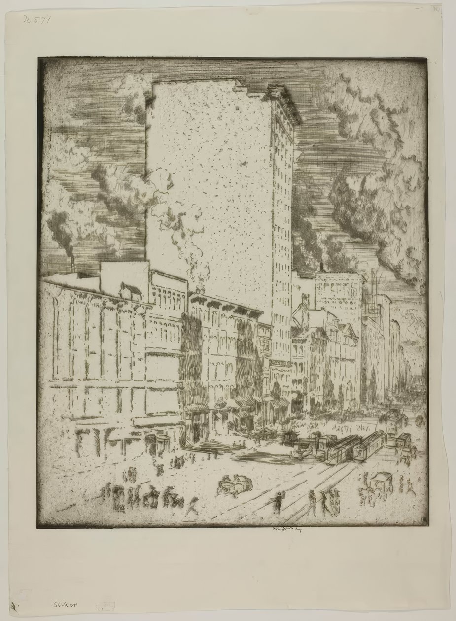 Chicago – State Street alkotó: Bror Julius Olsson Nordfeldt