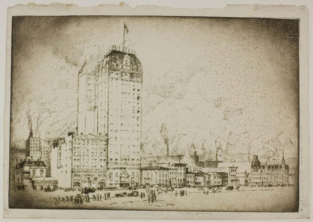 Chicago – A Blackstone Hotel alkotó: Bror Julius Olsson Nordfeldt