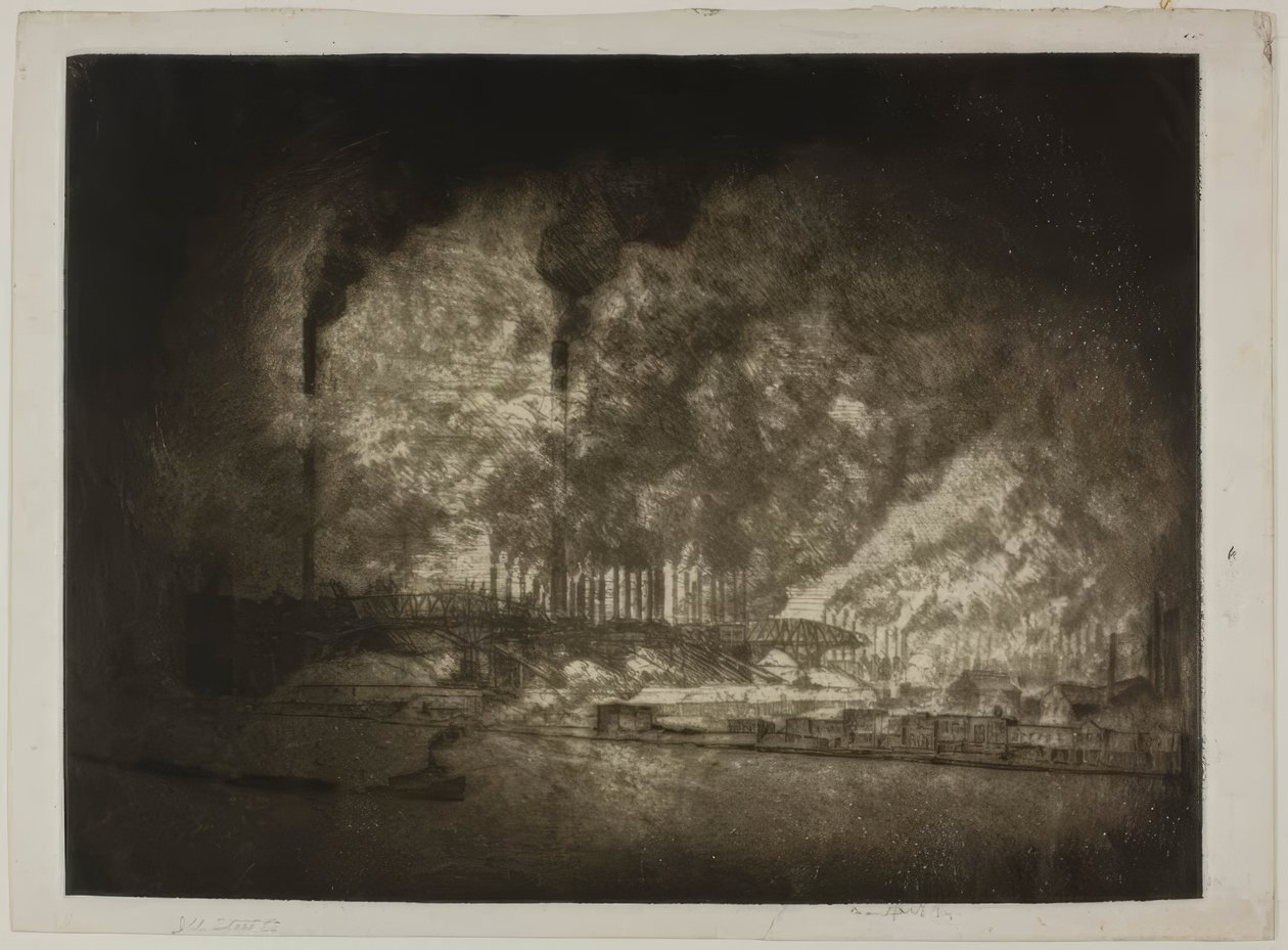 Chicago – Illinois Steel Co., 92. utca alkotó: Bror Julius Olsson Nordfeldt