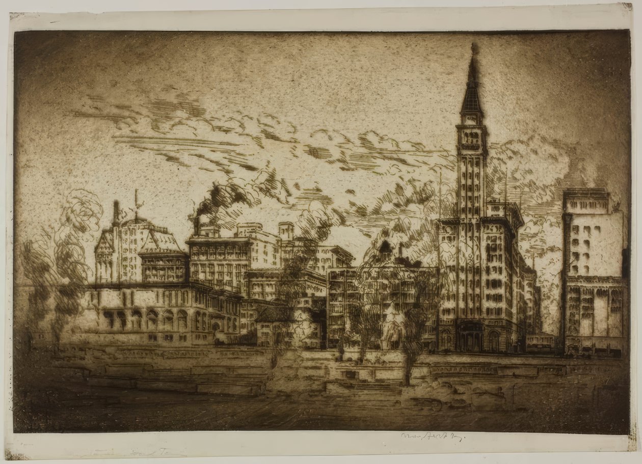 Chicago – A Montgomery Ward-torony alkotó: Bror Julius Olsson Nordfeldt