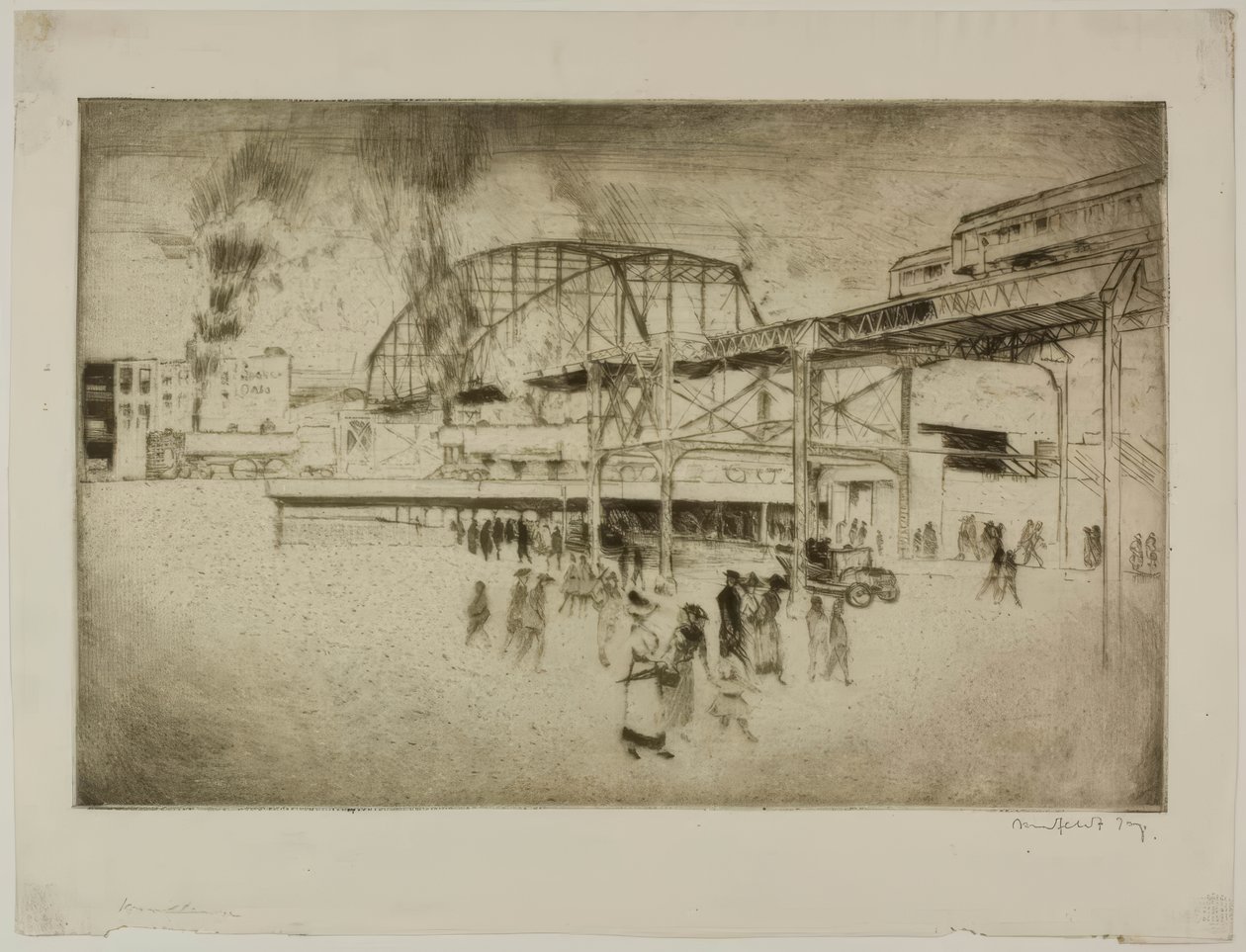 Chicago – Woodlawn, 63. utca és Jackson Park alkotó: Bror Julius Olsson Nordfeldt