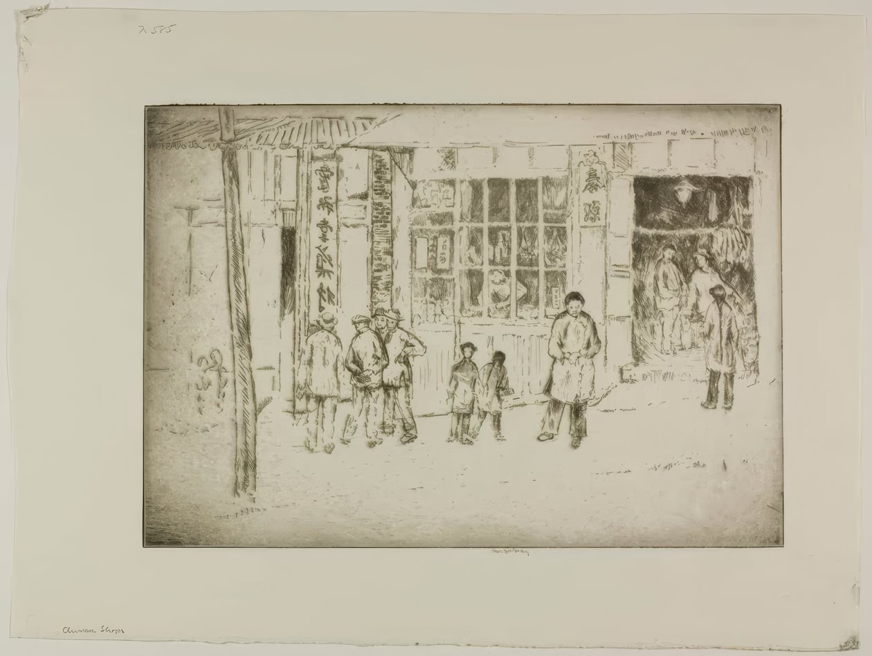 Kínai negyed üzletek alkotó: Bror Julius Olsson Nordfeldt