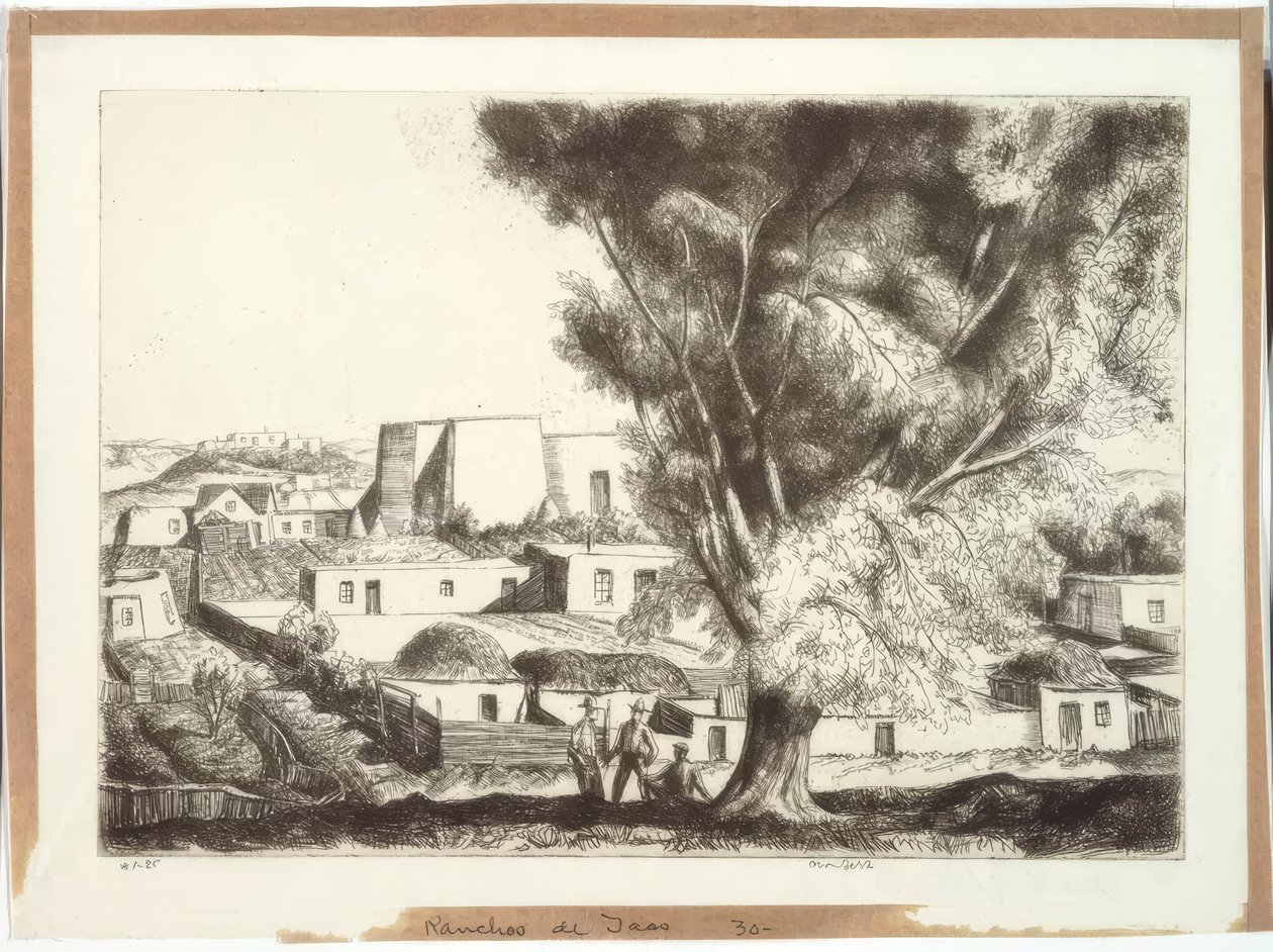 Ranchos de Taos alkotó: Bror Julius Olsson Nordfeldt