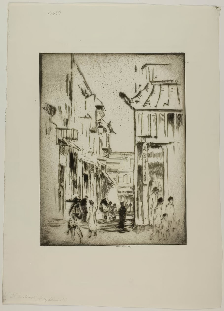 San Francisco – Kínai negyed alkotó: Bror Julius Olsson Nordfeldt