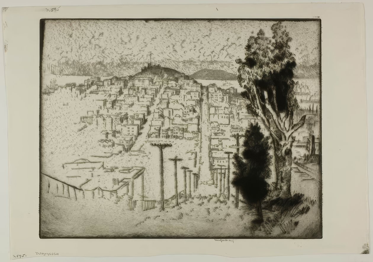 Telegraph Hill alkotó: Bror Julius Olsson Nordfeldt