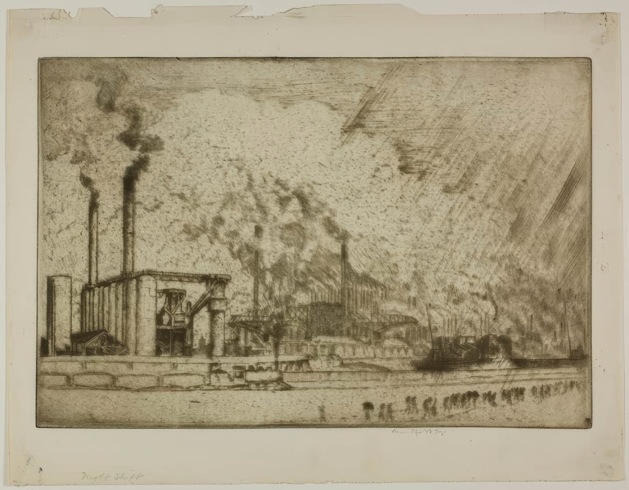 Az éjszakai műszak, 92. utca alkotó: Bror Julius Olsson Nordfeldt