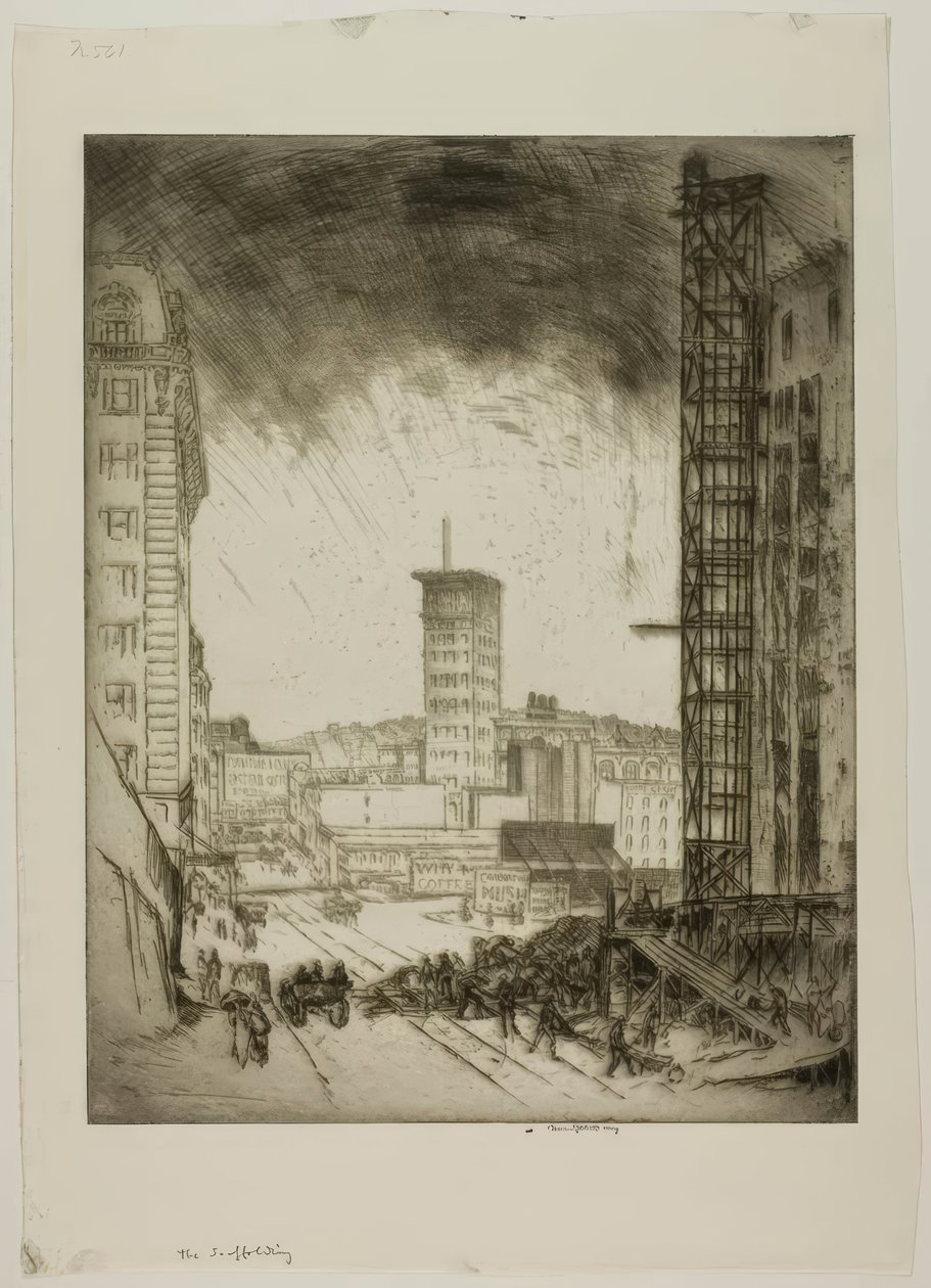 Az állványzat alkotó: Bror Julius Olsson Nordfeldt