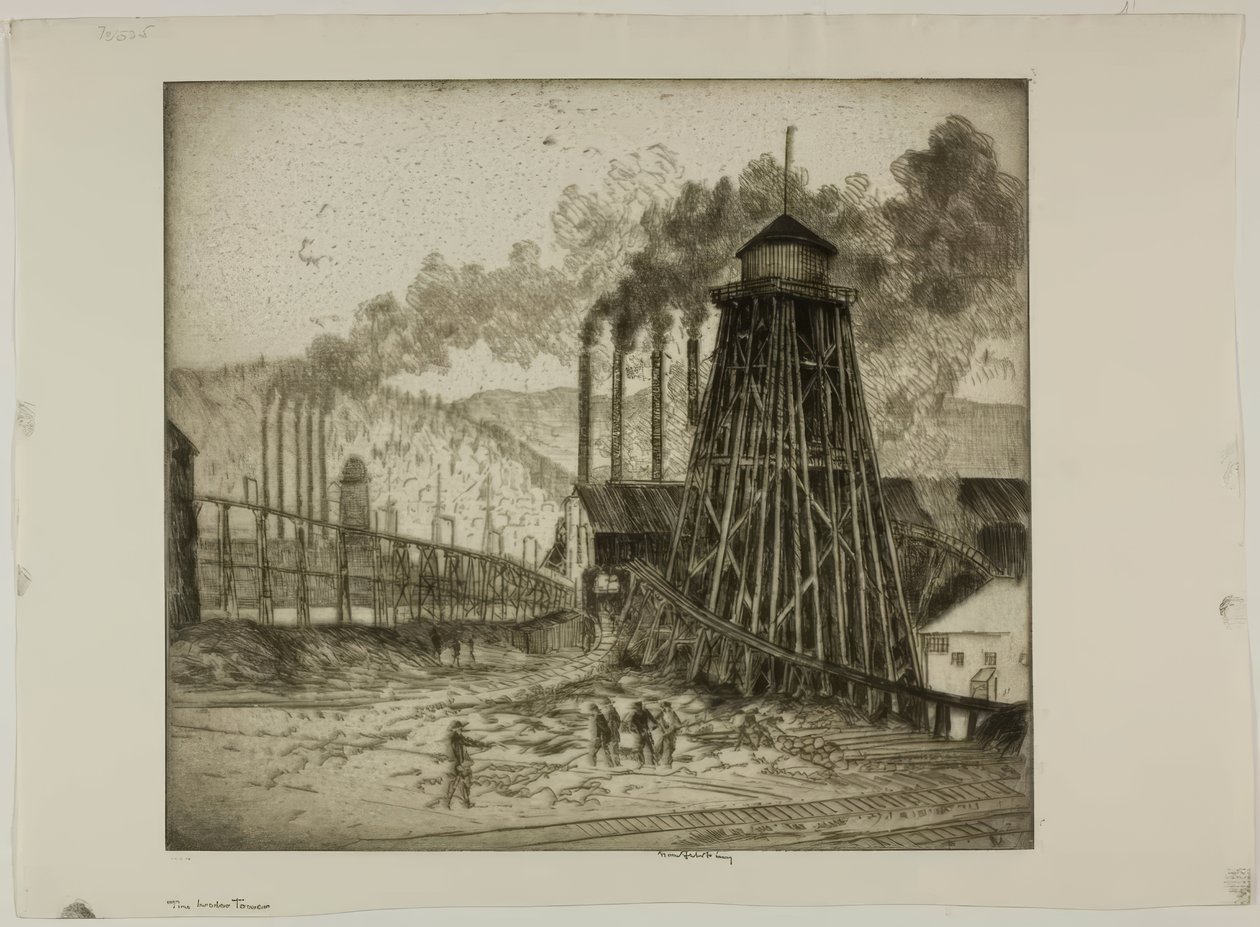 A víztorony alkotó: Bror Julius Olsson Nordfeldt