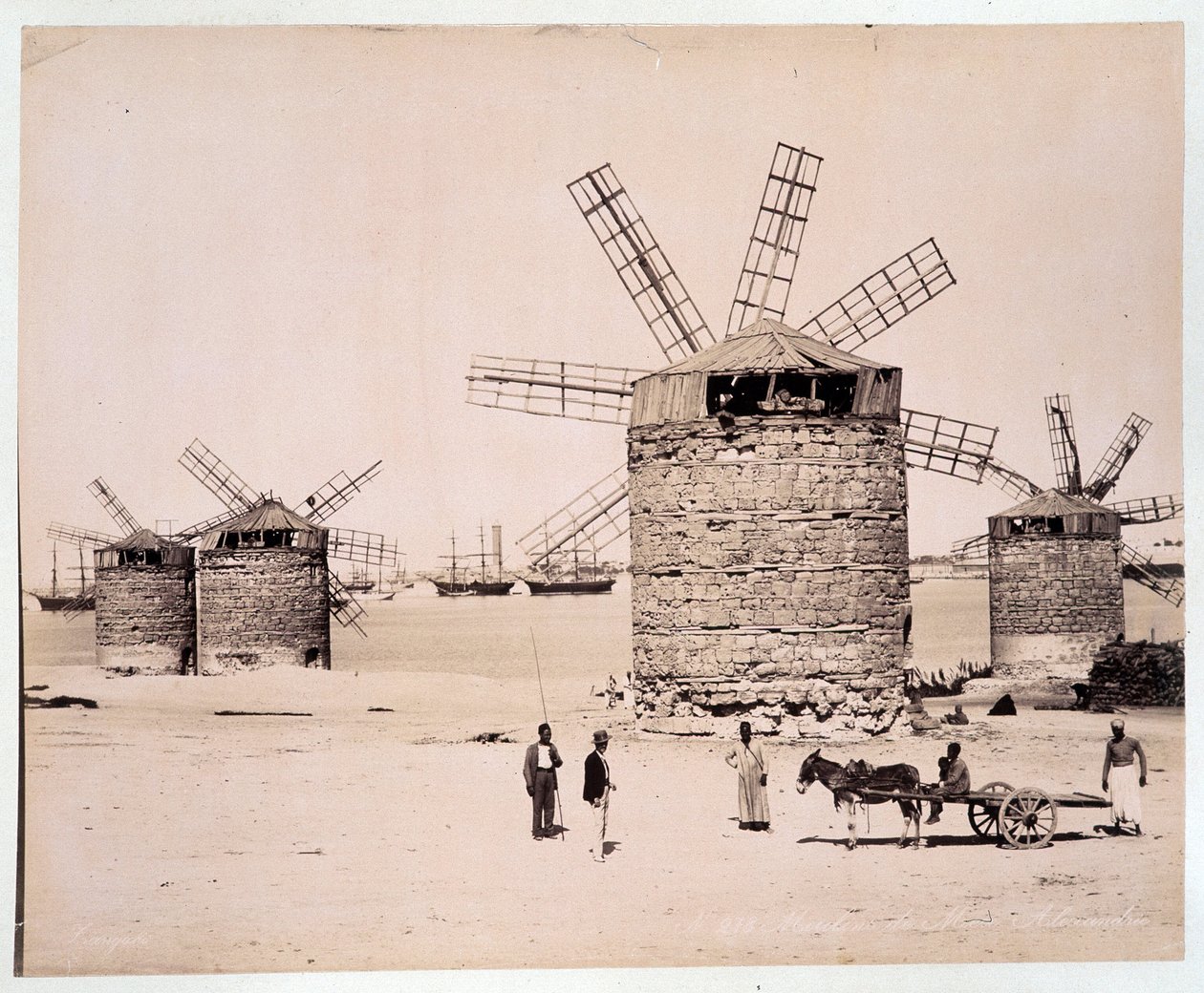 Moulins a Alexandria - a Zangali testvérek fényképe, 19. század vége alkotó: Brothers Zangaki