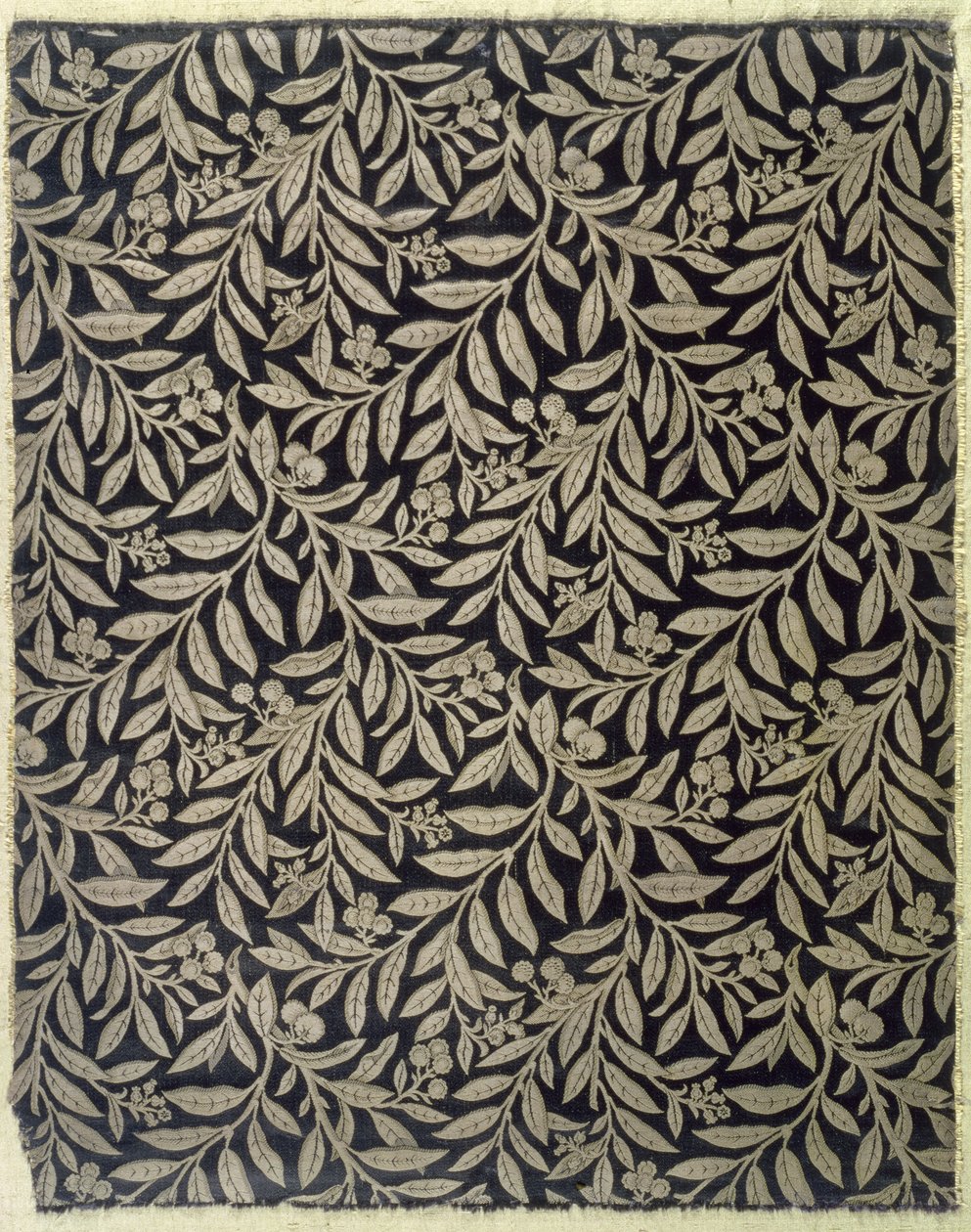 Gyümölcsök és lombozat, Warner & Ramin, 1875 körül (szőtt selyemszövet) alkotó: Bruce James Talbert