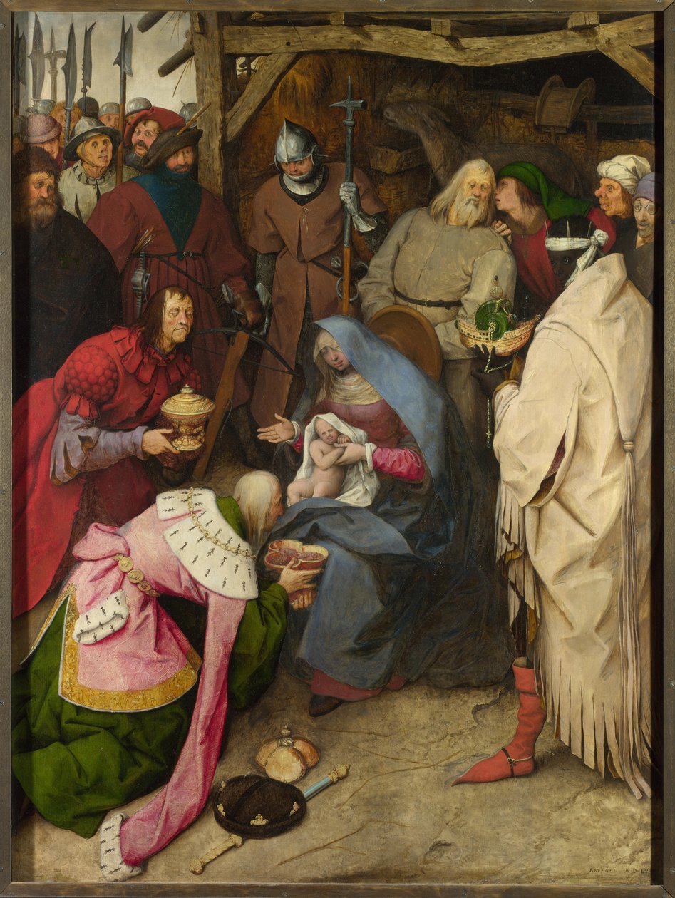 A királyok imádása, 1564 alkotó: Bruegel