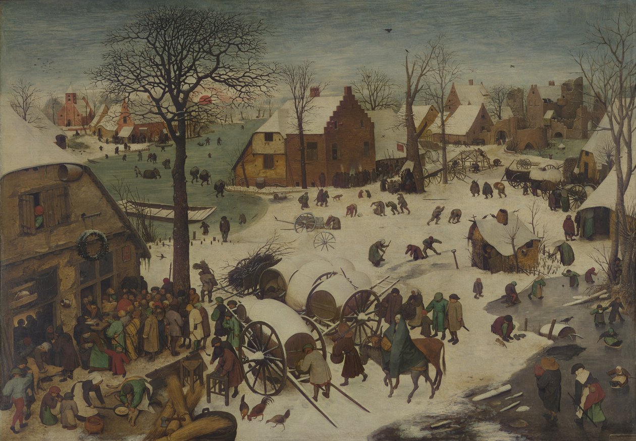 A betlehemi népszámlálás A betlehemi számozás, 1566 alkotó: Bruegel