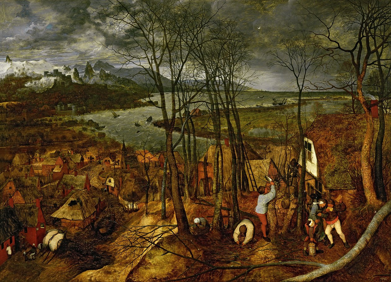 A borongós nap kora tavasz, 1565 alkotó: Bruegel