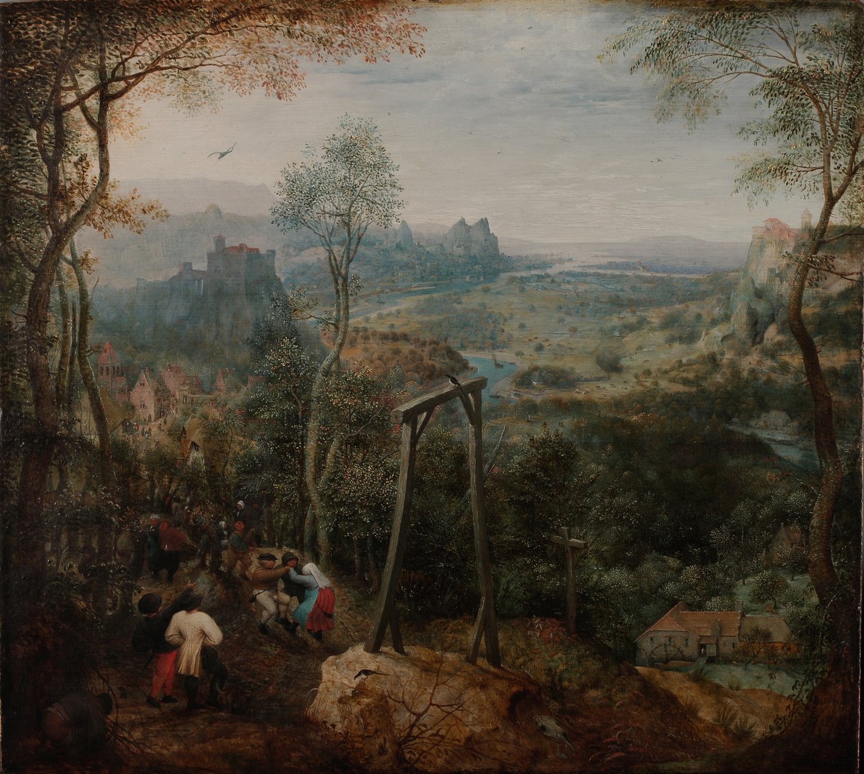 A szarka az akasztófán alkotó: Bruegel
