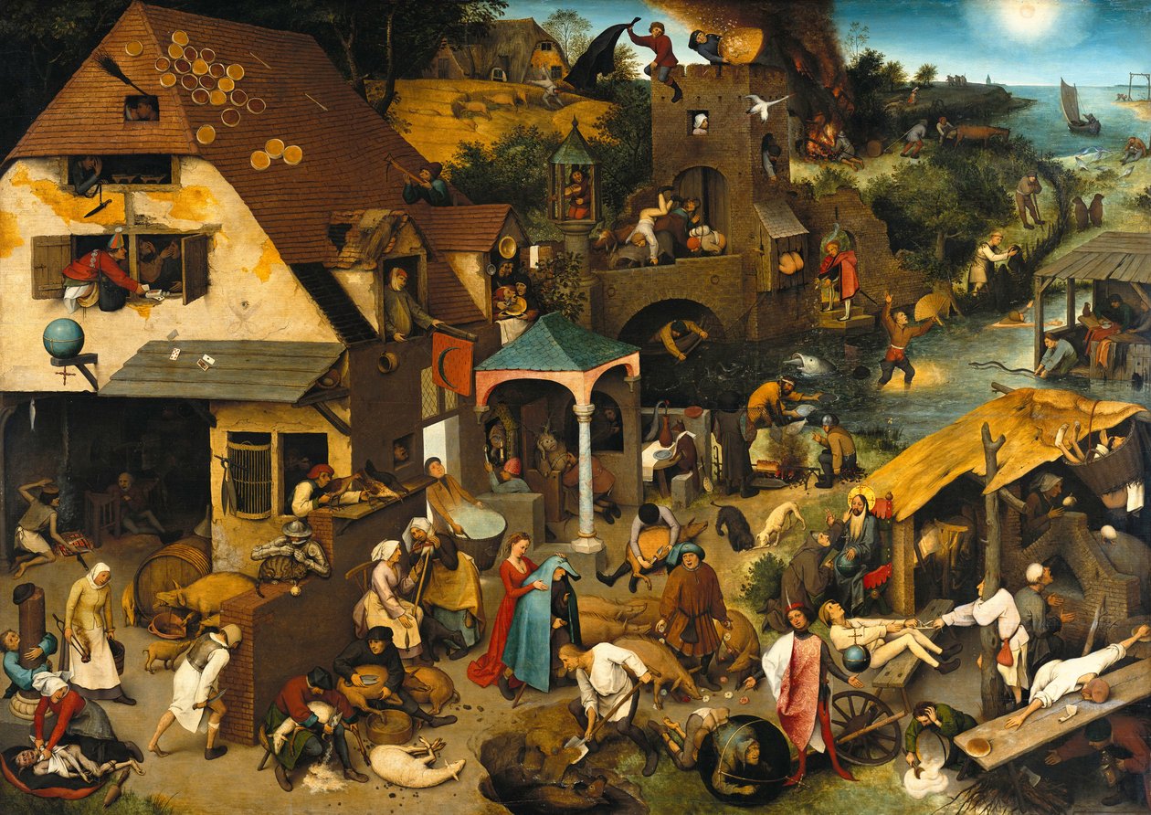 A holland közmondások A kék köpeny avagy The Topsy Turvy World, 1559 alkotó: Bruegel