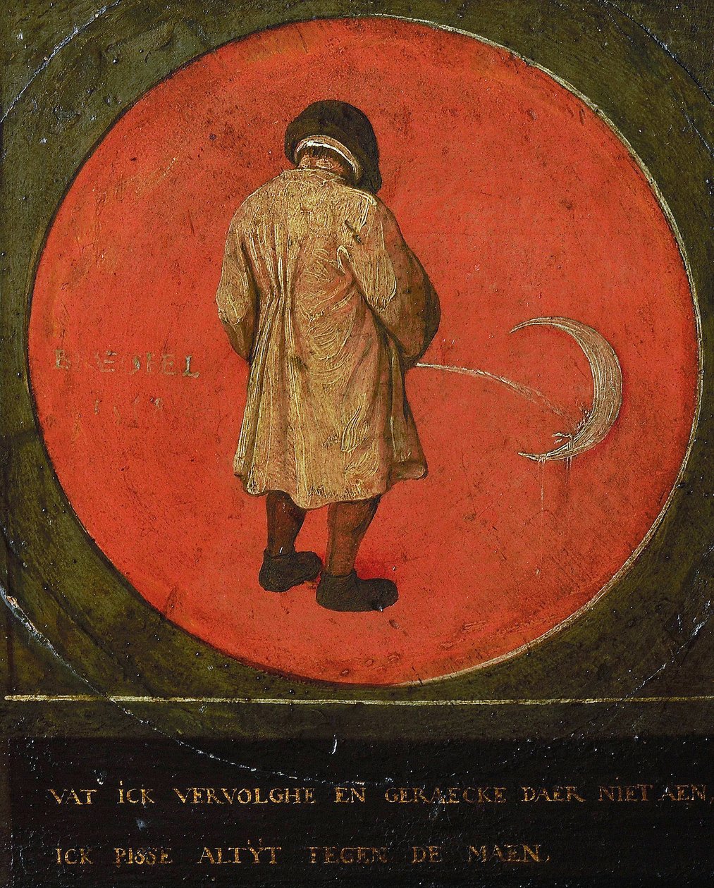 Bármit csinálok, hiábavaló. Piszkálok a Holdra., 1558. alkotó: Bruegel