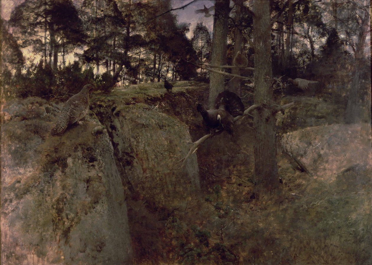 A cserebogarak párzása, 1888 alkotó: Bruno Andreas Liljefors