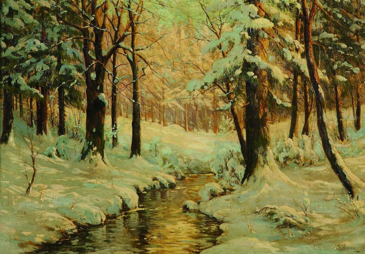 Téli erdő a Brocken -en, a Harz -hegységben alkotó: Bruno Moras