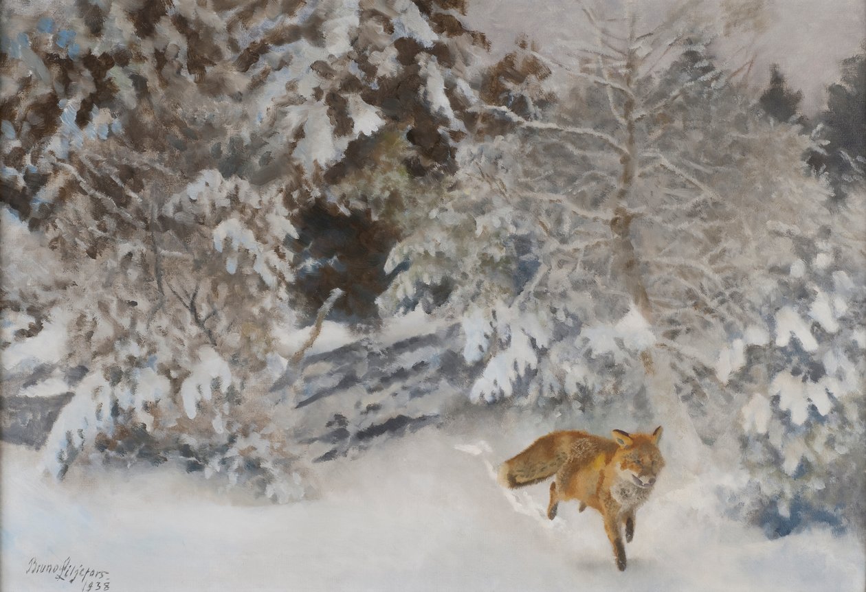 Róka téli tájban, 1938 alkotó: Bruno Andreas Liljefors