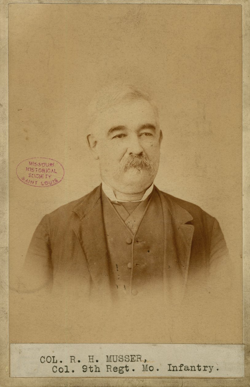 Richard H. Musser, ezredes, 9. Missouri gyalogság (konföderációs) alkotó: Brunswick J. Sharer