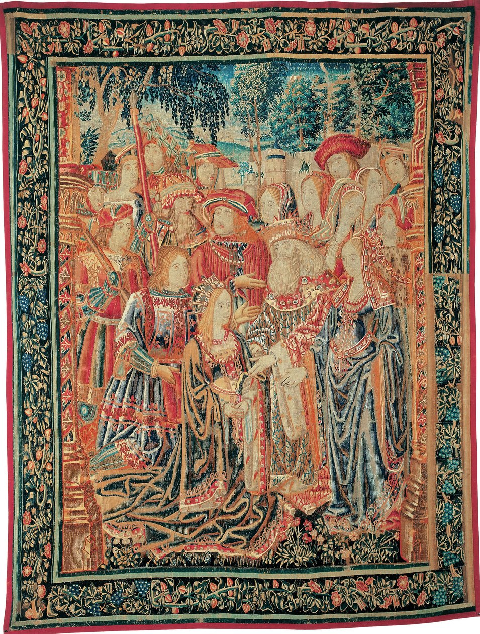 Trója története. Heléna kegyelme c. 1520 alkotó: Brussels Manufactory