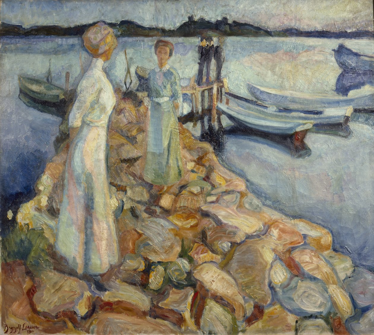 A rakparton - Larkollen alkotó: Brynjulf Larsson