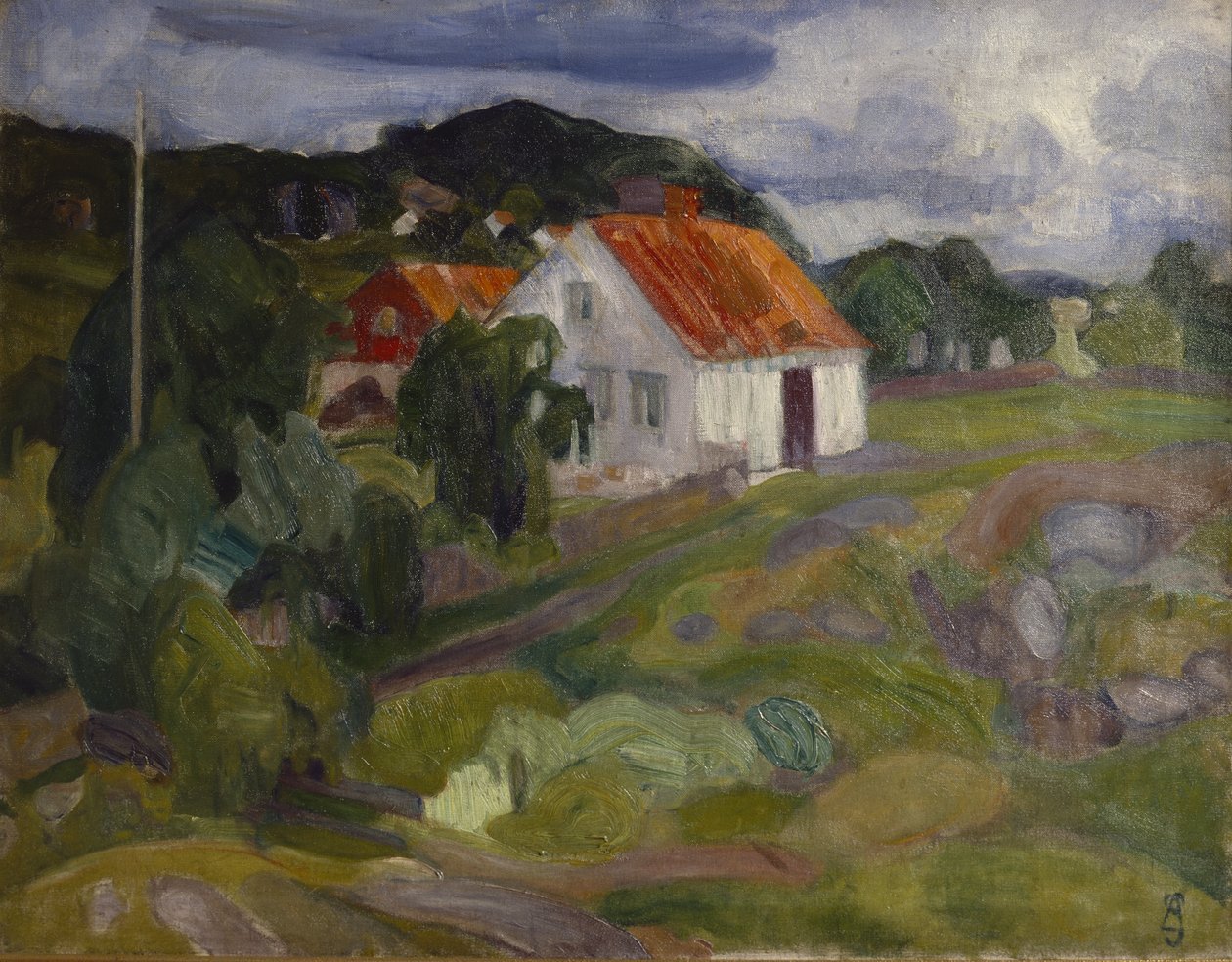 Vrengen, Nøtterøy (olaj, vászon) alkotó: Brynjulf Larsson